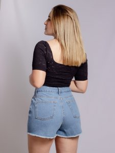Shorts Jeans Julia Escuro -5